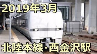 683系N13+T42編成 サンダーバード通過 北陸本線・西金沢駅