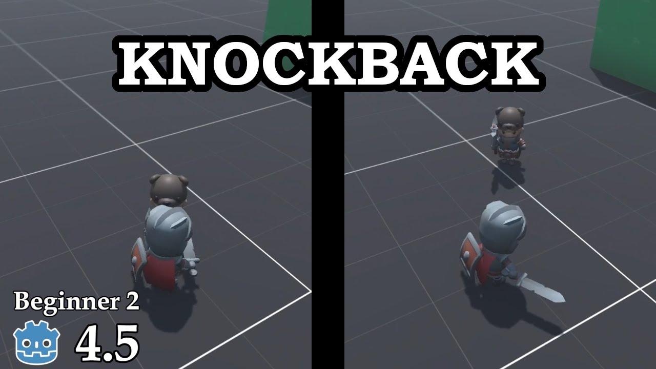 How to create knockback - Learn Godot 4 3D - no talking - YouTube