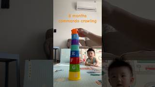 Commando crawling at 8 months old 👶 #youtubeshorts #baby
