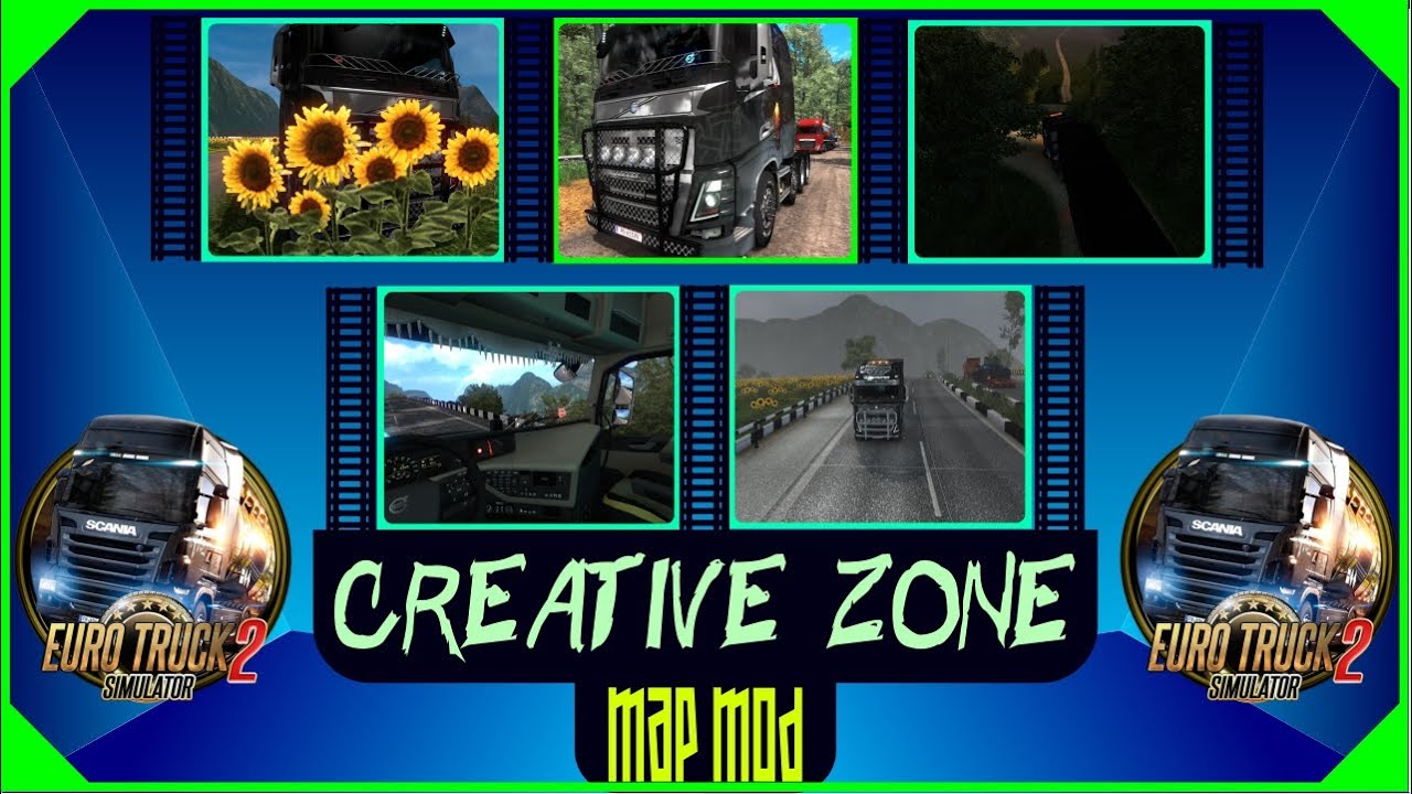Creative Zone map mod in ETS 2 | #ETS2 #gaming #simulator #ets2 #truck ...