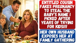 ENTITLED COUSIN FAKES PREGNANCY TO STEAL THE BABY S NAME I PICKED AFTER YEARS OF TRYING FOR KIDS