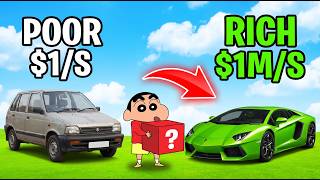 SHINCHAN Opened LUCKY BLOCKS to Upgrade a POOR Car into a RICH SUPER CAR screenshot 1