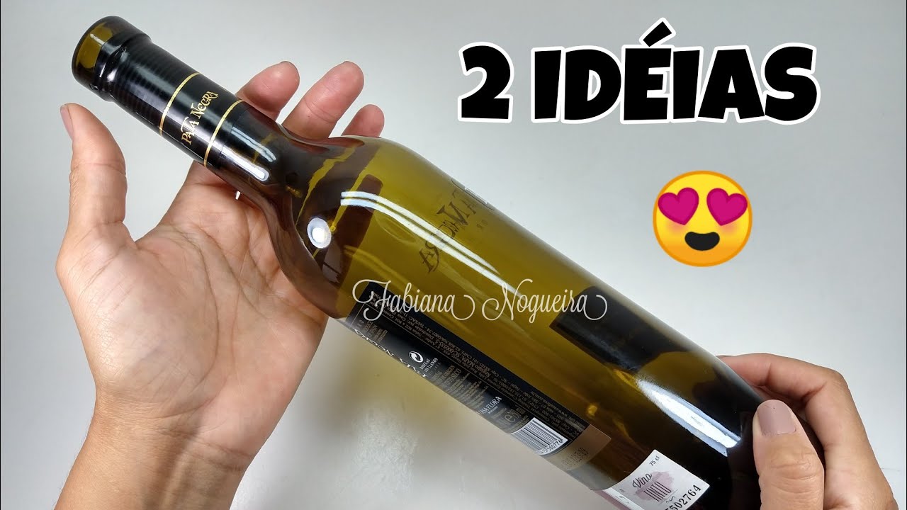 2 IDEIAS ESPETACULARES COM GARRAFA DE VIDRO ♥️
