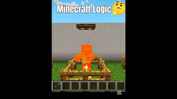 Minecraft LOGIC🤔!!? #minecraft #technogamerz #technoblade #dream #minecraftlogic