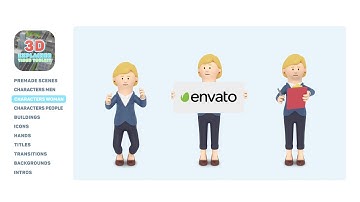 3D Characters Explainer Toolkit-After Effects Template Videohive