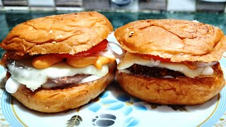 Crispy Chicken Burger Recipe | How to make chicken burger | Street style chicken burger