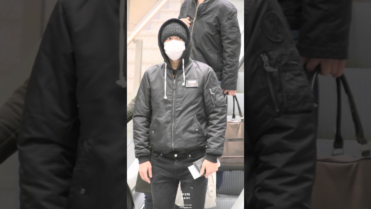 170123 Incheon Airport 입국 탑(T.O.P) 직캠