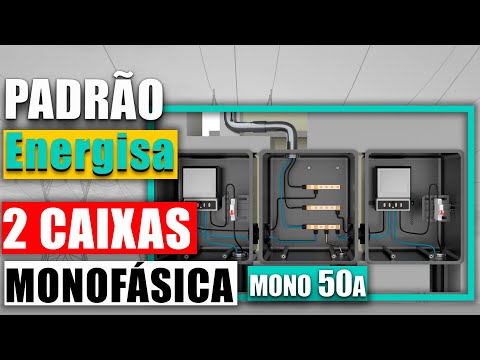 ENERGISA - COMO INSTALAR E MONTAR PADRÃO DE ENERGIA COM 2 CAIXAS DE MEDIÇÃO MONOFÁSICA DE 50A
