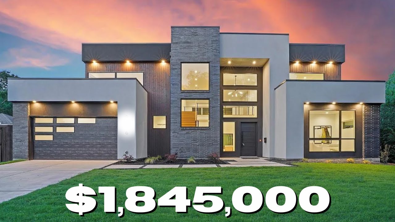 TOUR A 1.8M MODERN CONTEMPORARY HOME Texas Real Estate Midway Hollow