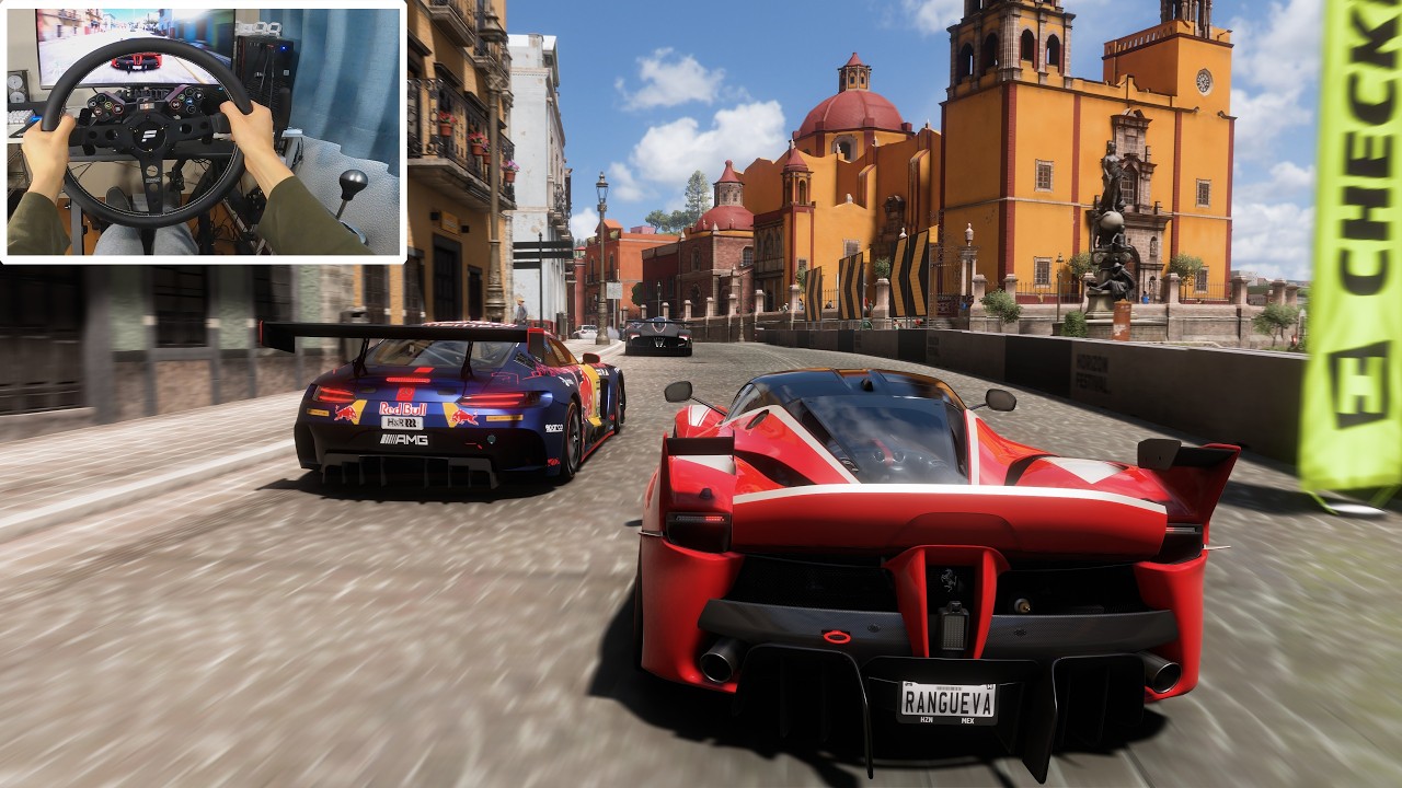 Ferrari FXX K vs Unbeatable AI & Drifting | Forza Horizon 5 | Steering Wheel + Shifter