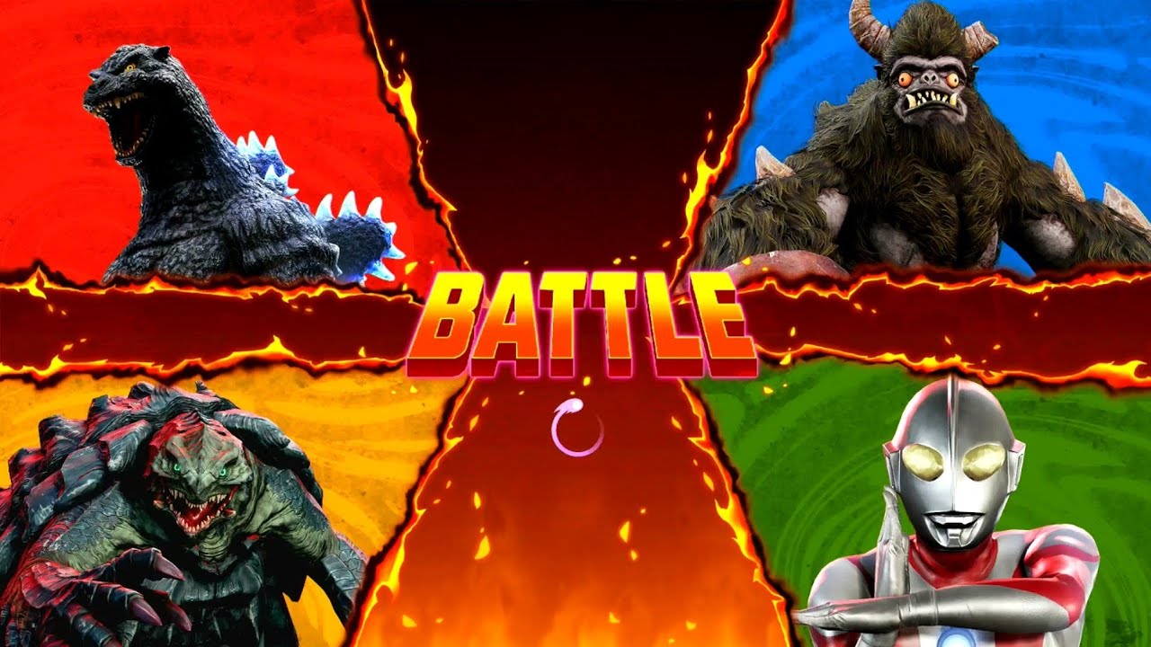 Gigabash | Godzilla vs GoroKong vs Gamera vs Ultraman