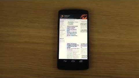 Google Nexus 5 Android 4.4 KitKat - Benchmark Vellamo Speed Performance Test