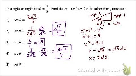 Pre Calc 4.1 Day 1 Right Triangle Trigonometry