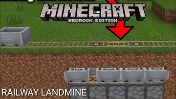 How to make railway landmine in minecraft Pe(bedrock edition )|ajjugaming.