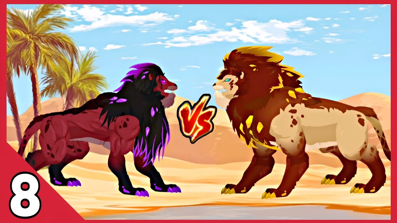 Usurper Lion vs King Lion, Rocky Rhino & Savage Leopard 🦁⚔️