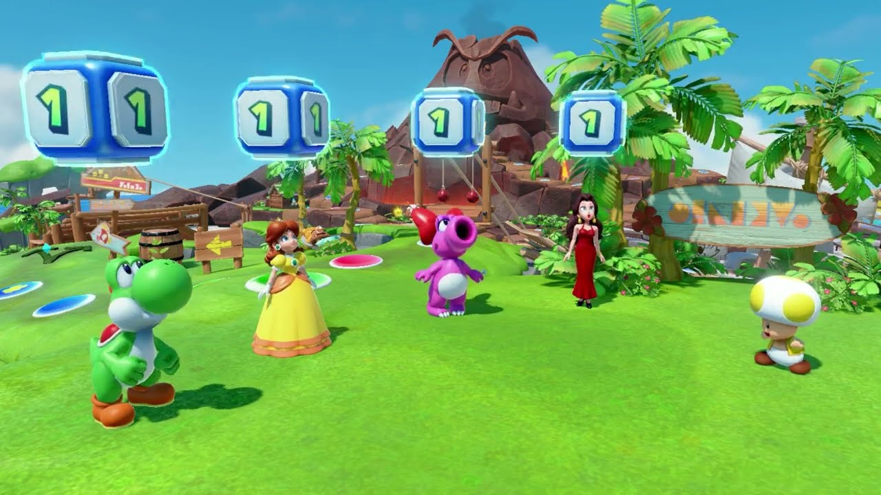 Super Mario Party Jamboree - Goomba Lagoon (2 Players, 20 Turns)