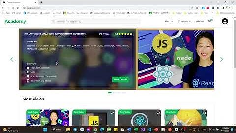 Online Academy Application Demo [2023]