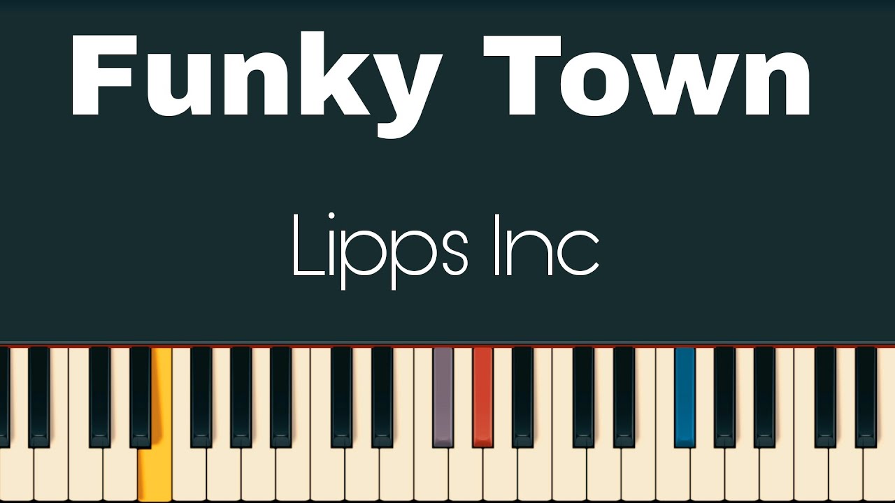 Lipps Inc Funky Town ( Easy Piano Tutorial With Sheet ) YouTube