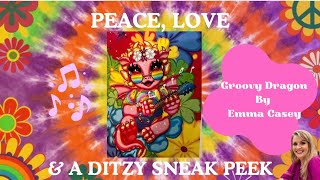 Peace, Love & A Ditzy SNEAK PEEK! Groovy Dragon By Emma Casey