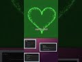 سحر الأكواد: تحويل الرياضيات إلى قلب مضيء! 💖 #CreativeCoding #JS #shorts #programming #coding