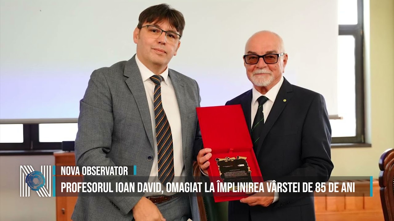 Profesorul Ioan David, omagiat la împlinirea vârstei de 85 de ani 
