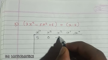 Synthetic Division of Polynomials || grade 10 Opt.maths