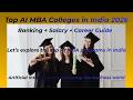Top AI MBA Colleges in India 2026 🔥 Ranking + Salary + Career Guide