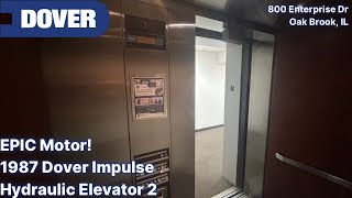 EPIC Motor! 1987 Dover Impulse Hydraulic Elevator 2 | 800 Enterprise Dr | Oak Brook, IL