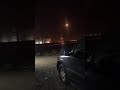 مقطع اعتراض صاروخ باليستي فوق مطار الرياض