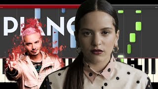 ROSALÍA J Balvin  Con Altura  ft. El Guincho Piano Cover Midi tutorial Sheet app  Karaoke screenshot 1