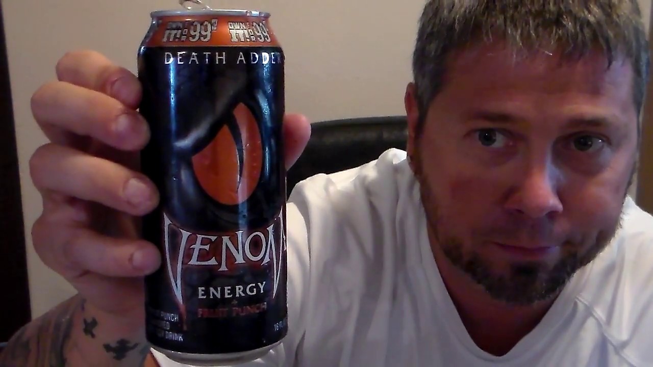 VENOM ENERGY DRINK REVIEW (DEATH ADDER) YouTube