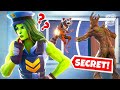 SECRET Prison Escape: GROOT & ROCKET RACCOON TEAM UP! (Fortnite Cops & Robbers)