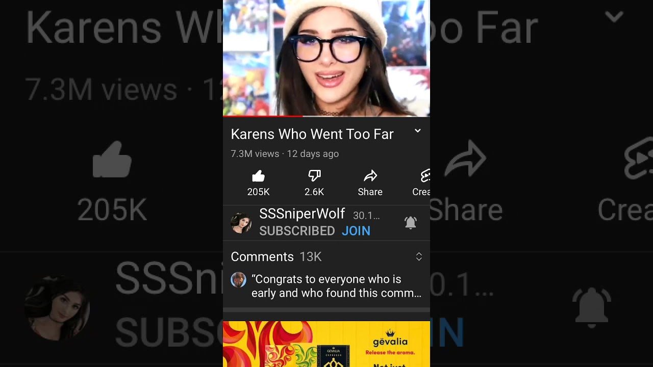 Karen Video from SSSniperwolf. YouTube