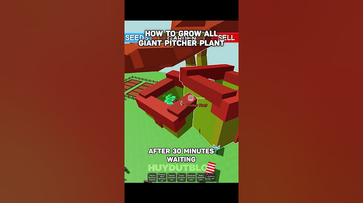 How To Grow All Giant Pitcher Plant😱 #huydutblox #roblox #growagarden