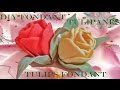 DIY tulipanes de fondant - tulips fondant cake decorating