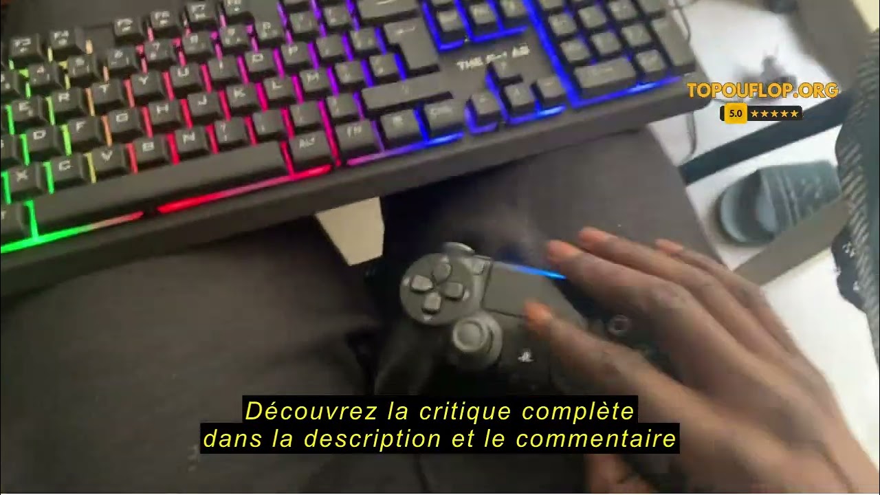 Avis sur la The G-Lab Combo Selenium - Ensemble Gaming 4 en 1 - Clavier Gamer AZERTY Rétroéclairé, S