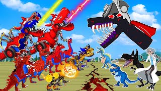 F-Alphabet Thor vs Mc'Queen Velociraptor,Spinosaurus T-REX fossils? Godzilla New Empire: Raptor JWE
