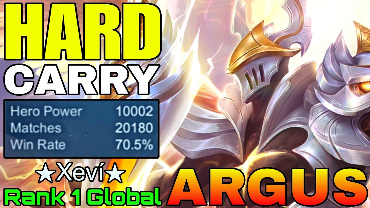 20,100+ Matches Argus Hard Carry - Top 1 Global Argus by ꧁★Xeví★꧂ - Mobile Legends