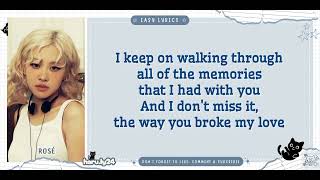ROSE not the same Lyrics | Easy Romanized Lyrics