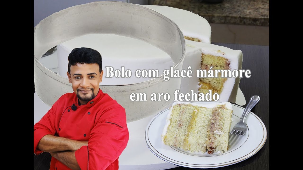 MÁRMORE INVERTIDO (COMO COBRIR UM BOLO EM ARO FECHADO) CHEF ALEXANDRE ALARCÃO
