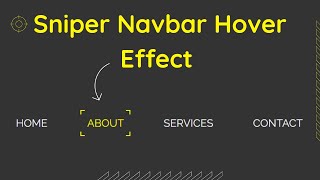 Sniper Border HTML Menu Bar