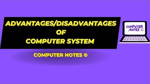 Advantages and Disadvantages of Computer System #computerscience #bca @computer_notes