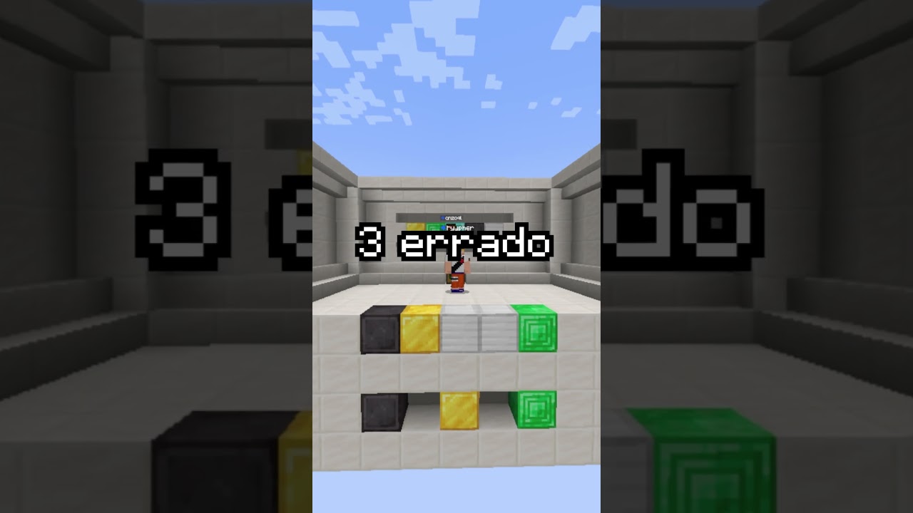 Acerte a Ordem Isso aqui beira o INACREDITAVEL #minecraft