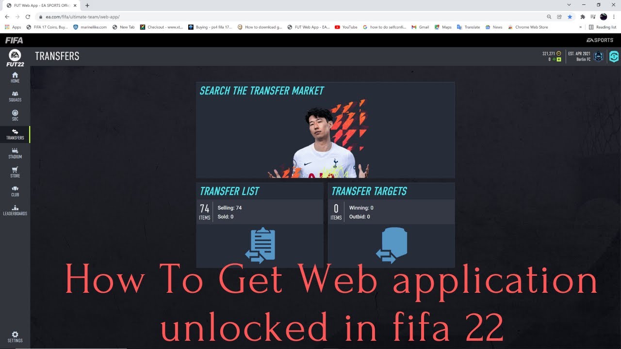 FIFA 22: Como usar o Web App do Ultimate Team?