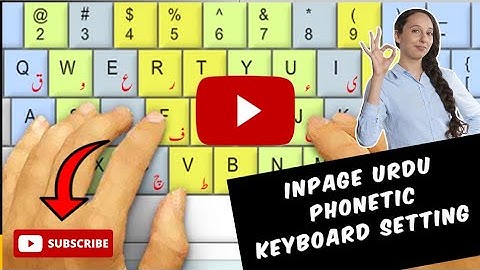 Inpage Urdu Phonetic Keyboard Setting in Inpage Urdu in Urdu | Hindi