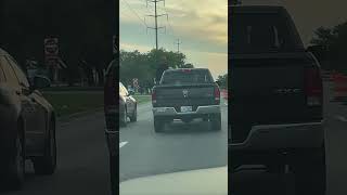 Driverless Truck Glides Along a Road