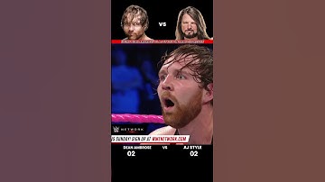 Every Dean Ambrose vs AJ Style 1 on 1 Match Result Edit 💥 #wwe