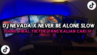 DJ NEVADA X NEVER BE ALONE SLOWED STYLE KONDANG VIRAL TIKTOK TERBARU 2025 !