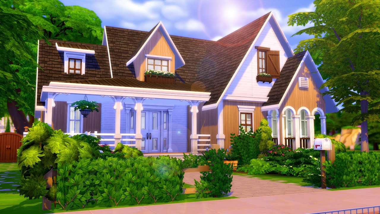 ФЕРМЕРСКИЙ ДОМ ДЛЯ ОСНОВНОЙ ИГРЫ // Sims 4 Скоростное строительство