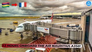 4K | TRIP REPORT | ECONOMY | AIR MAURITIUS A350-900 | MRU-CDG ✈